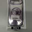 for iPhone 15 Pro Max Case, Glitter Clear Cute Paw Love Heart, Compatible with MagSafe, Strong Magnetic Full Camera Lens Protection Cover, Soft Slim Bling Phone Case 6.7" - Purple