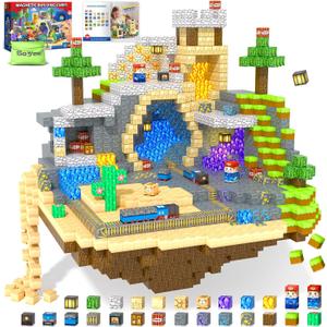 150 PCS Magnetic Blocks: Magnet Building Toys for Kids Ages 4-8, STEM Sensory Building Cubes for Toddlers, Build Mine Magnet World Set for 3-12 Boy Girl Years Old Birthday