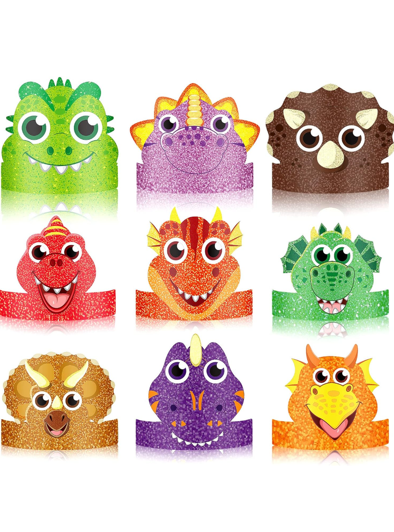 24 Pcs Party Hats for Kids Paper Headbands Crown for Boys Girls, Birthday Party Decoration Favors