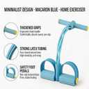 Pedal Resistance Bands with Handles, Upgrade 6-Tubes Manual Tension Training Pedal, Natural Rubber Foot Pedal Resistance Bands, Multifunction Fitness Bands for Abdomen, Waist, Arm, Leg
