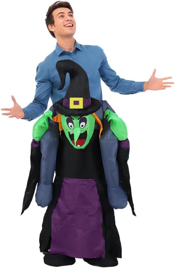 Inflatable Costume Adult, Halloween Funny Blow Up Costume for Women Men, Scary Party Halloween Costumes