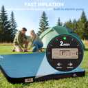 HEETA Self Inflating Sleeping Pad with Electric Pump, 4" Ultra Thick Memory Foam Camping Mattress, 9.5 R-Value Insulated Sleeping Mat, Easy to Inflate & Deflate for Camping Car Travel Tent Cot Bed, Full
