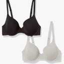 Amazon Essentials T-Shirt Bras for Women, Comfortable Underwire, Pack of 2 M/S