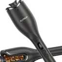 Hair Curling Irons, Automatic Portable Rotating Curling Iron with LCD Display,4 Temperature Settings, Timers(12-19s),Auto Shut-Off, Anti-Scald, Anti-Tangle, Lightweight, Fast Heating&  Easy Use for Travel