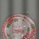 24 Pcs Happy Mother's Day Plates Set - Pink Love You Mom Paper Plate, Disposable