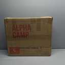 ALPHA CAMP Stadium Seat Chair for Bleachers with Back & Arm Rest (Black Grey-2pcs)