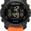 NAVIFORCE Men Sports Waterproof Digital Watches with Stopwatch Alarm Rubber Strap Wristwatch for WomenGift