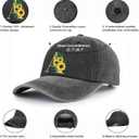 Baseball Cap with Init ial Vintage Adjustable Sunflower Letter Sun Hat Fishing Hats,2025 Retirement Hat Giftss for Women Men