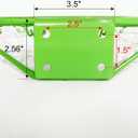 Basketball Rim Replacement for 14 Trampoline, Basketball Hoop Wall Mount, Basketball Ring with 2pcs Connect Hooks Indoor Outdoor, Part# 14 (Green)