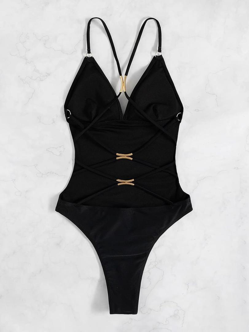Women's One Piece Swimsuit Swimwear, Medium