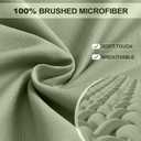 2 x FreshCulture Full Fitted Sheet - Hotel Quality Fitted Sheet - Ultra Soft & Breathable - Brushed Microfiber - Deep Pocket - Cooling Fitted Sheets for Full Size Bed (Sage Green)