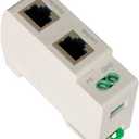WTH-SG/RJ45 DIN-rail Mounted Gigabit Ethernet PoE Surge Protector Full GDT TVS Surge Protection