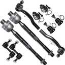 SCITOO 10pcs Front Suspension Kit Inner Outer Tie Rod End Sway Bar Link Lower Upper Ball Joint Fit 2005-2019 For Nissan Armada 2004-2015 For Nissan Titan 2004-2013 For Infiniti Qx56