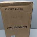 18.5" Black Solar Powered Outdoor Post Light Fixture with Remote Control, Dusk to Dawn LED Pole Lamp Waterproof Exterior Pillar Lantern Post Lighting for Pathway Garden Patio Gargae