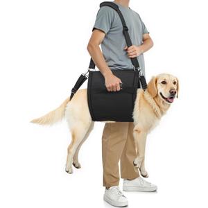 Dog Lift Harness with Adjustable Lifting Straps, Sling for 39-57 lbs Large Dogs Hind Legs Support, Rehabilitation Dog Carrier, for Wounded, Disabled and Joint Injuries for Senior Dogs
