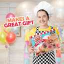 Original Stationery DIY Air Dry Clay Kit - 10 Colors, 19+ Pieces, World Food Style, Ages 7+ - Mini Food Making Kit for Kids & Air Dry Modeling Clay Set