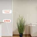VEVOR Artificial Grass Plant, 2 Pack 35 inch Cattail Grass in Pot, Premium PVC Faux Fake Greenery Shrubs Plant for Indoor Outdoor House Home Garden Office Room Décor, Housewarming, Green