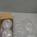 4 Pack Acrylic Qtip Holder Dispenser for Cotton Swabs, Balls, Pads, Floss Picks- Small Clear Acrylic Canister Apothecary Jar Set, Bathroom Essentials Accessories Decor, Vanity Makeup Storage Organizer