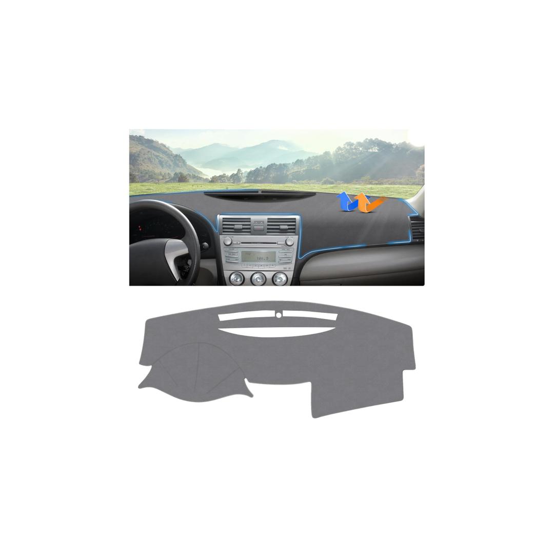 Autorder Gray Dashboard Cover Mat for Toyota Camry 2007-2011 Accessories Dash Cover Upgrade Polyester Dash Mat Sunshade Glare UV Rays Protector