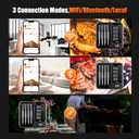 4-Probe WiFi Wireless Meat Thermometer with 360Readable LCD Standalone Base, WiFi and Bluetooth 5.3 Unlimited Range, IPX8 Waterproof Food Kitchen Thermoemter for BBQ, Grill, Smoker, Oven, Rotisserie