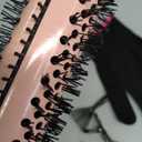 Thermal Hair Brush for Blowout Look, 1.5 Inch Heated Round Brush for Natural Curl,Ionic Curling Iron Wand with Dual Voltage, Volumizing Smoothing Hot Round Brushes, Light Pink