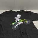Skeleton Dirt Bike Shirt Motocross Biker Halloween, S