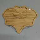 WILLKOMMEN Bat Shaped Charcuterie Board, Serving Platter, Bamboo Serving Tray 10" x 9" for Party Child Spooky Cheese Appetizer Board Serving Dishes Plate for Snacks, Candy, Cookies