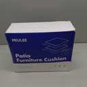 MIULEE 19 x 19 x 3 Inch Outdoor Chair Cushions,Waterproof Seat Cushions for Patio Furniture Garden with Ties Patio Chair Cushions Set of 2,Navy