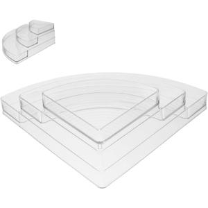 3-Tier Nail Polish Organizer Display Rack Acrylic Storage Holder for Nail Polish and Perfume Multi-Functional Makeup Display Stand for Vanity