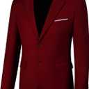 Blazer for Men Casual Mens Suit Jacket Slim Fit Men's Suit Outfit Notch Lapel Men's Sport Coats & Blazers (5X-Large, Burgundy)