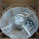 Low Profile Ceiling Fans with Lights, 20" Flush Mount Ceiling Fan with Light, Boho Bladeless with 6 Speeds, Rattan Remote Control for Bedroom, Nursery, Living Room