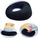 Butt Lift Cushion After Surgery, BBL Donut Pillow for Tailbone Pain, Bed Sores Donut Pillow, Lift Hips Up Butt Pillows for Bed Sleeping, Sitting, Driving, Hemorrhoids Pressure Sores Doughnut Cushion