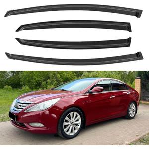 Window Visors Rain Guards for 2011 2012 2013 2014 Hyundai Sonata, Out-Channel Window Vent Wind Deflectors Visors Shades for 2011-2016 Hyundai Sonata Hybrid