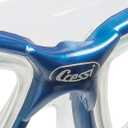 Cressi Adult Swim Goggles with Tempered Glass Lenses and No Distortion- Galileo: Made in Italy (Clear/Blue)