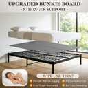 Bunkie Board King Size (76" x 80") 8mm Heavy Duty, Non-Slip Breathable Mattress Support Board for Slatted & Platform Bed Frames, Anti-Sag, Noise Minimizing, Moisture Resistant