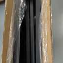 Koutemie Outdoor Grill Cart Table with 4 Wheels for Blackstone 17" or 22", Movable BBQ Food Prep Table Top, Double-Shelf Metal Pizza Oven Worktable with Spice Tray for Patio, Backyard, Black