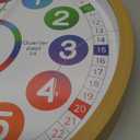 Wall Clock for Kids Learning - Teaching Time Wall Clocks Battery Operated Silent Non Ticking - Analog Colorful Clock Decorative for Kids Room Classroom School (14 Inch)