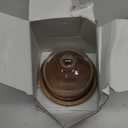 MKLZ Mini Glass Butter Dish with Lid, Clear Domed Cheese Dish with Handle, Individual Serving Small Butter Tray with Cover, Round Cute Dessert Serving Bowl for Table, Kitchen Countertop, Refrigerator