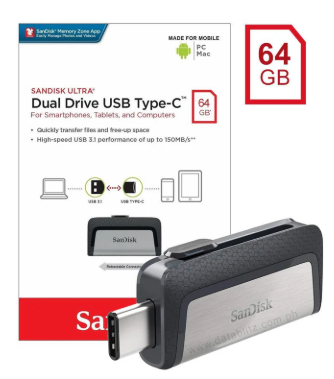 SanDisk Ultra Dual Drive Go USB Type-C™ - 64GB (Black)