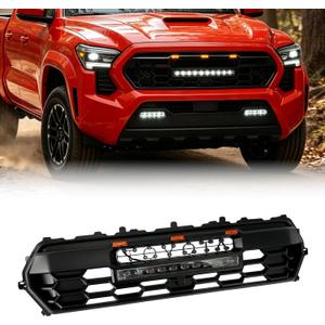 Front Grill Compatible With Toyota Tacoma 2024 2025, Matte Black