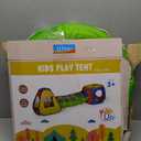 UTEX 3 in 1 Pop Up Play Tent with Tunnel, Ball Pit for Kids, Boys, Girls, Babies and Toddlers, Indoor/Outdoor Playhouse (Red/Yellow & Square Tent)