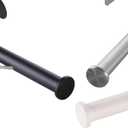 2 x Paper Towel Holder, Easy Tear Wall Mount Under Cabinet with Damping Function, Stainless Steel Paper Roll Holder Adhesive or Screw for Bathroom (Silver)