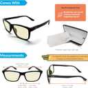 J+S Vision Blue Light Blocking Glasses for Men Women | Computer Gaming Work| Anti Strain Fatigue UV Glare | Medium-Small Fit