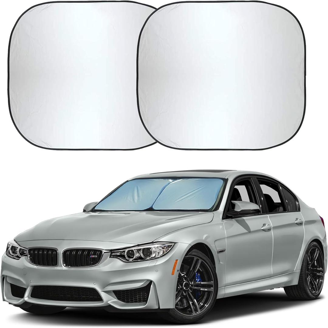 Car Windshield Sun Shade Foldable | Front Windshield Shade for Sun, Heat and UV Rays | Sunshade for Car Front Window and Interior Sun Protection | Medium (28 x 31 inches)