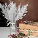 Silver Leaves Christmas Ornament