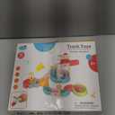 Fajiabao Kids Bath Toys for Kids Ages 4-8 3-5 with Magnetic Car Bath Toys Mold Free & DIY Slides Tracks Bathtub Shower Toys Birthday Gifts for Toddlers 2-4 5 6 7 8 Year Old Boys Girls (38 PCS)