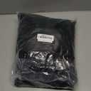 RYB HOME Blackout Thermal Insulated Blind Curtains, Noise Reduce Barrier for Nursery, Portable Curtain for Sliding Glass Door/Storage/Space Room Divider, 7 ft Tall x 8.3 ft Wide, Black, 1 Panel