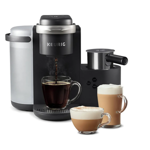 Keurig K-Cafe Single-Serve K-Cup Coffee Maker, Latte Maker and Cappuccino Maker, Comes with Dishwasher Safe Milk Frother, Coffee Shot Capability, Compatible with all Keurig K-Cup Pods, Dark Charcoal