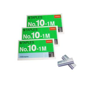 3000 Pcs No.10 Staples, For Max HD-10D,and Other Mini Stapler Using No.10 Staples (Smaller Than Standard Staple, Size: W 0.37" x H 0.19" x L 0.98") Silver