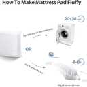 EASELAND King Size Mattress Pad Pillow Top Mattress Cover Quilted Fitted Mattress Protector Cotton 8-21" Deep Pocket Cooling Topper (78x80 Inches, White)